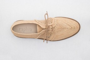 Product photo of Raphia shoe Chebka Leather Sole in the color Natural